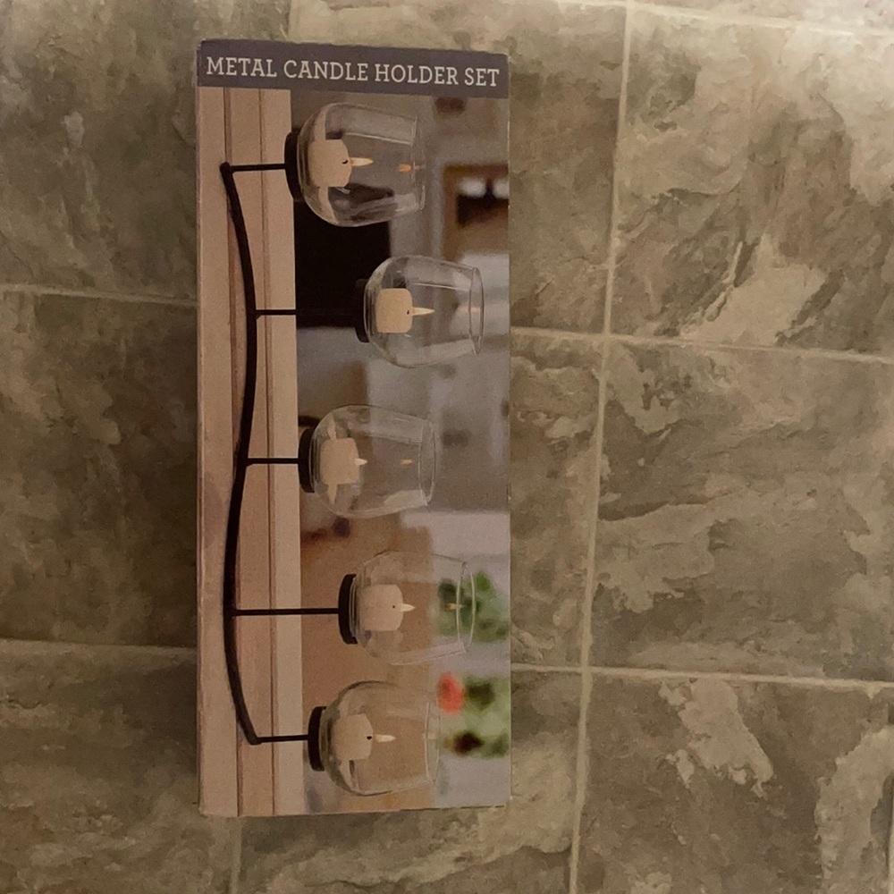 New Metal candle holder set